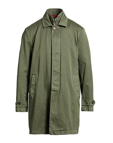 FAY Full-length jacket Military green 100% Cotton