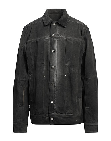 RICK OWENS Giubbotto jeans Antracite 100% Cotone