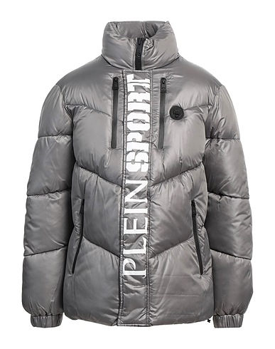 PLEIN SPORT Shell  jacket Grey 100% Polyester