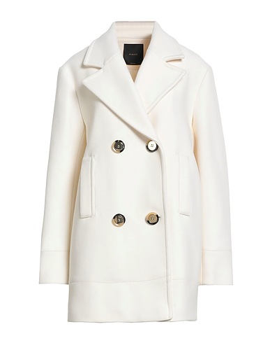 PINKO Coat Off white 75% Wool, 25% Polyamide