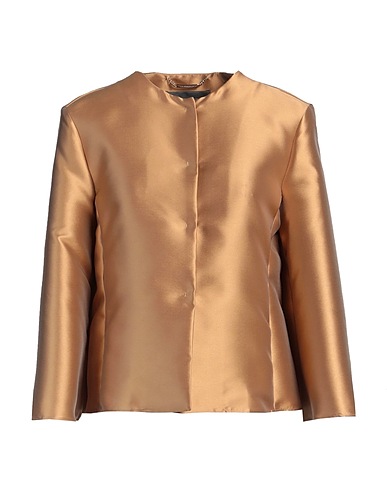 ALBERTA FERRETTI Jacket Camel 85% Polyester, 15% Elastane