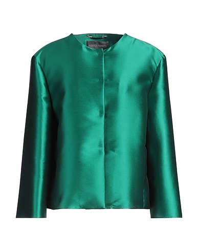 ALBERTA FERRETTI Jacket Emerald green 85% Polyester, 15% Elastane