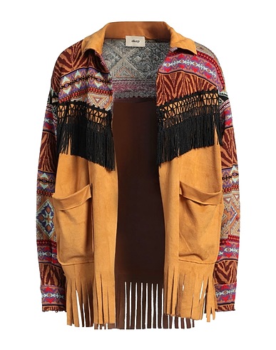 AKEP Jacket Camel 57% Polyester, 40% Cotton, 3% Elastic fibres