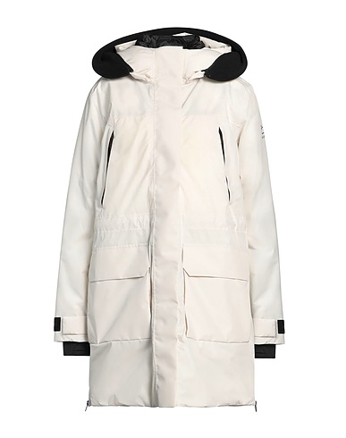 WOOLRICH Coat Ivory 100% Polyester, Acrylic, Other Fibres, Cotton, Wool