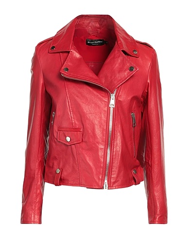 STREET LEATHERS Cazadora Rojo 100% Cuero