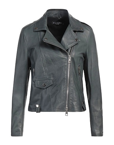 STREET LEATHERS Cazadora Verde salvia 100% Cuero
