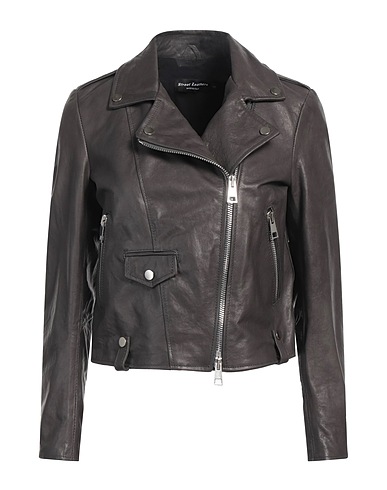 STREET LEATHERS Cazadora Plomo 100% Cuero
