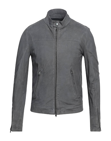 STREET LEATHERS Giacca biker Piombo 100% Pelle