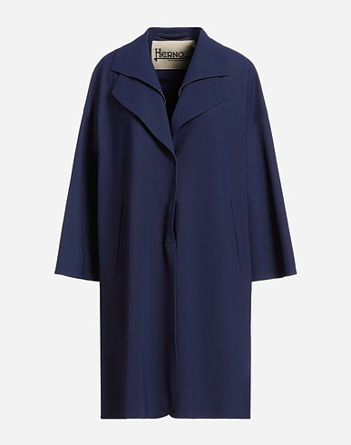 HERNO Full-length jacket Midnight blue 72% Polyamide, 28% Elastane