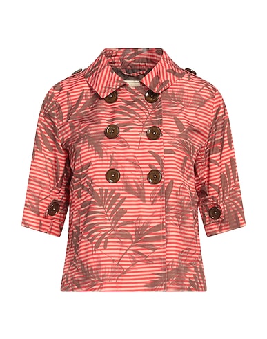 HERNO Double breasted pea coat Red 100% Polyester