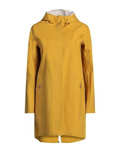 HERNO Full-length jacket Mustard 97% Cotton, 3% Elastane