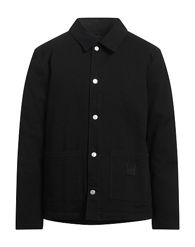 SANDRO Denim jacket Black 100% Cotton