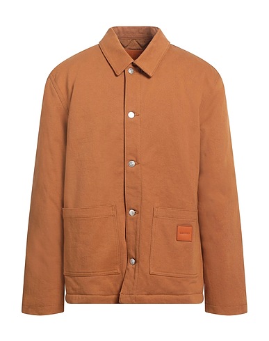 SANDRO Denim jacket Camel 100% Cotton