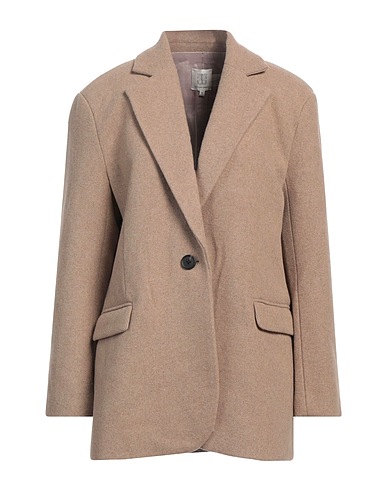 SECOND FEMALE Blazer Khaki 48% Polyester, 47% Wool, 2% Acrylic, 2% Nylon, 1% Viscose