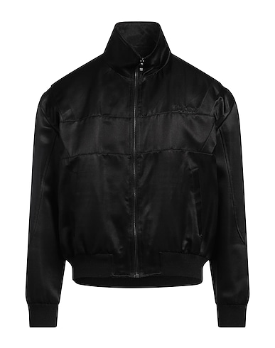 SAINT LAURENT ブルゾン ブラック レーヨン 59% / シルク 41% / ポリエステル / ウール