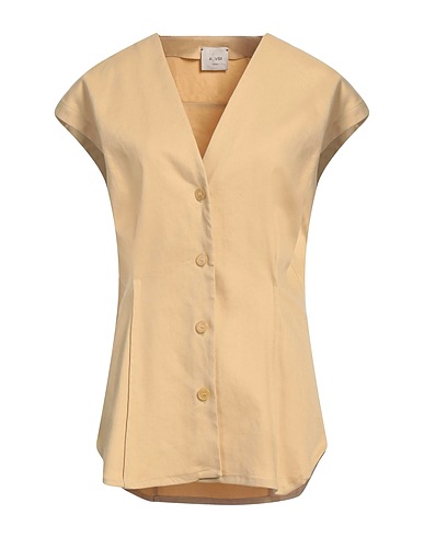 ALYSI Waistcoat Sand 51% Linen, 46% Viscose, 3% Elastane