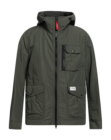 FAY ARCHIVE Jacket Military green 45% Polyamide, 31% Linen, 24% Cotton