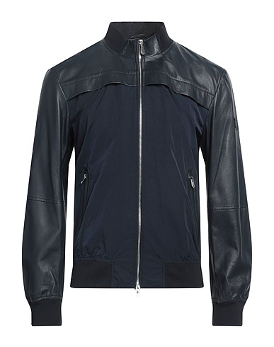 PEUTEREY Jacke Nachtblau Leder, Polyamid