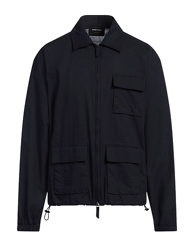 GIORGIO ARMANI Jacket Midnight blue 100% Cotton