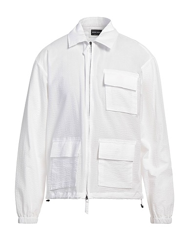 GIORGIO ARMANI ブルゾン ホワイト コットン 100%