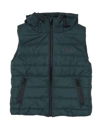 BIKKEMBERGS Gilet Dark green 100% Polyester