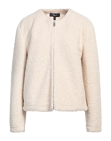 THEORY Teddy Coat Beige 100% Polyester