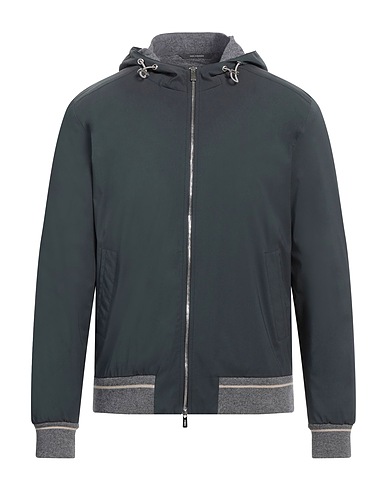 FEDELI Jacket Charcoal 63% Wool, 28% Polyester, 7% Silk, 2% Lycra®