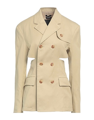 R13 Double breasted pea coat Camel 100% Cotton