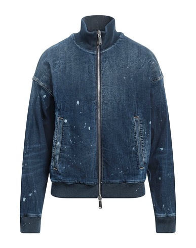 DSQUARED2 Denim jacket BLU 98% Cotton, 2% Elastane, Polyester, Polyamide