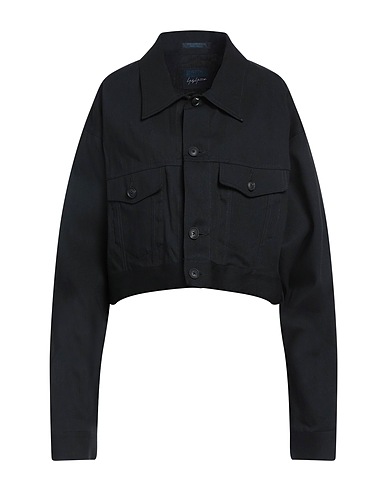 YOHJI YAMAMOTO Giubbotto jeans Nero 100% Cotone