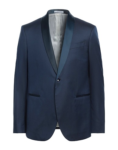 FUTURO Blazer Navy blue 70% Virgin Wool, 30% Silk