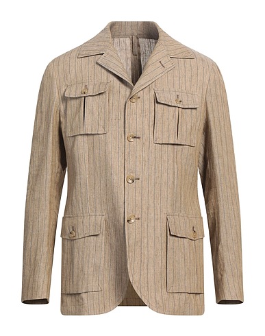 SARTITUDE Napoli Jacket Camel 100% Linen