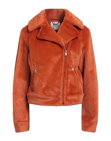 GUESS Teddy Coat Rust 100% Polyester