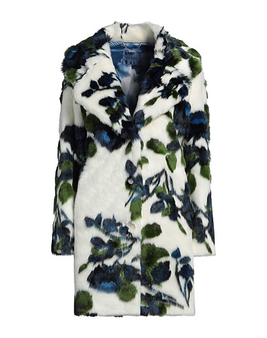 GUESS Teddy Coat White 74% Modacrylic, 18% Polyester, 8% Acrylic