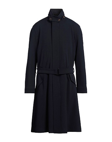 GIORGIO ARMANI Cappotto Blu notte 60% Lana Vergine, 33% Cotone, 5% Poliammide, 2% Elastan
