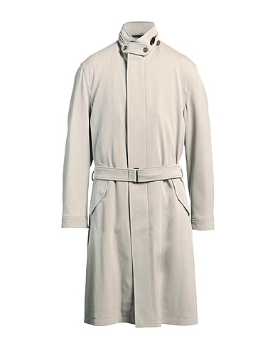 GIORGIO ARMANI Coat Beige 60% Virgin Wool, 33% Cotton, 5% Polyamide, 2% Elastane