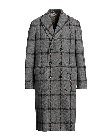 ETRO コート グレー ウール 75% / ナイロン 17% / アクリル 6% / ポリエステル 2%