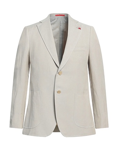 ISAIA Blazer Beige 50% Linen, 50% Cotton