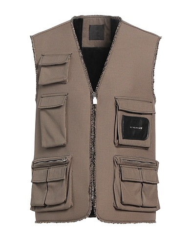GIVENCHY Gilet Camel 63% Polyester, 37% Cotton