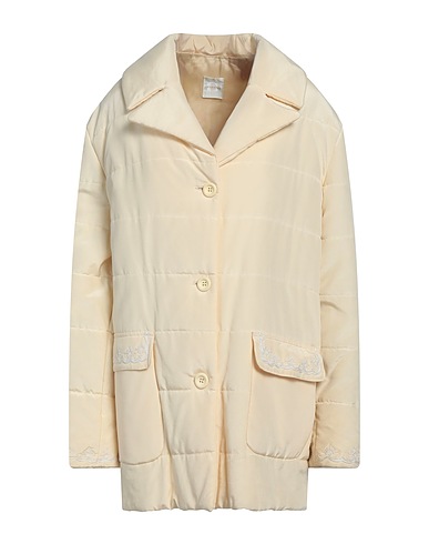SCERVINO Cappotto D COLLECTION Beige Seta, Rayon, Viscosa