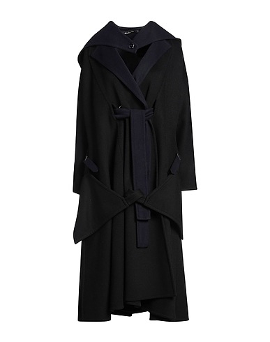 LENA LUMELSKY Coat Black 100% Cashmere