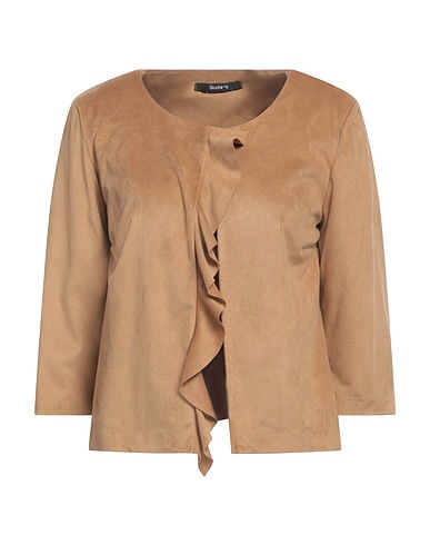 SISTE'S Jacket Camel 90% Polyester, 10% Elastane