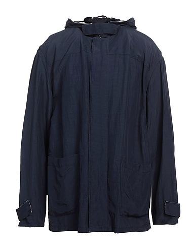 GIORGIO ARMANI Jacket Navy blue 61% Viscose, 39% Linen