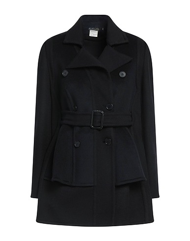 LENA LUMELSKY Coat Black 100% Cashmere
