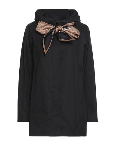 HERNO Full-length jacket Black 100% Cotton, Silk