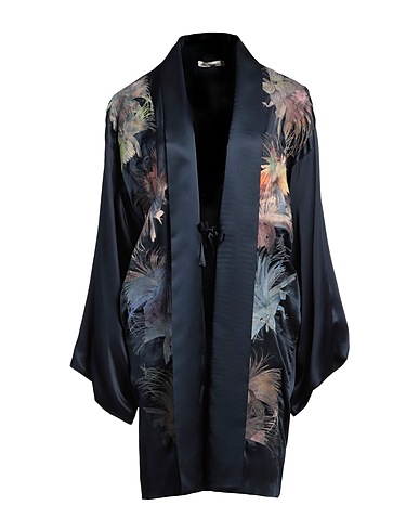 ALICE ARCHER Full-length jacket Midnight blue 100% Silk