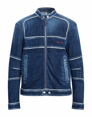 DSQUARED2 Denim jacket Blue 99% Cotton, 1% Elastane