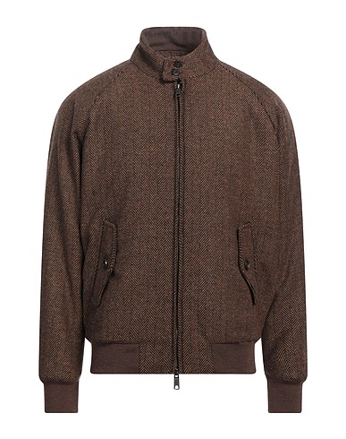 BARACUTA Jacket Brown 57% Wool, 28% Polyester, 12% Polyamide, 3% Acrylic