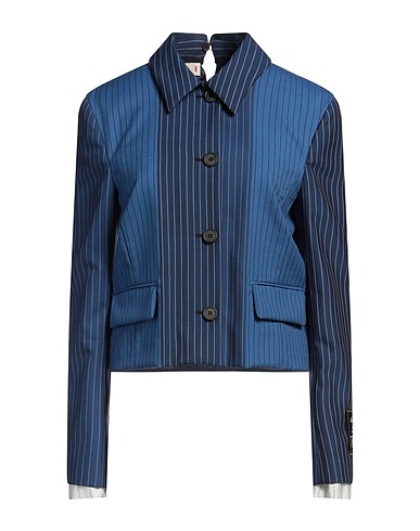 MARNI Giubbotto Blu 100% Lana Vergine