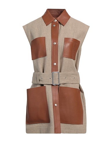 TOD'S ライトコート サンド リネン 100% / 羊革（ラムスキン）